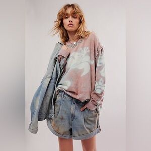 NWT Free People We The Free Midnight Bloom Tee